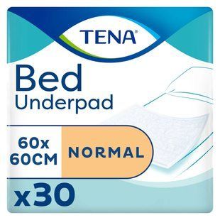 Пелюшки поглинаючі для дорослих і дітей Tena Bed Normal 60х60см 30шт Непромокальні одноразові пелюшки 1933408847 фото