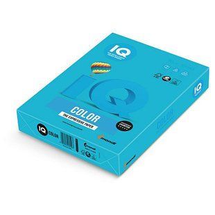 Папір кольоровий двосторонній А4 IQ Color АВ48 Синій 500 аркушів 80г/м2 Кольоровий синій папір для друку 1787277832 фото