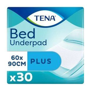 Пелюшки поглинаючі для дорослих і дітей Tena Bed Plus 60х90 см 30 шт М'які одноразові непромокальні пелюшки 1795029619 фото