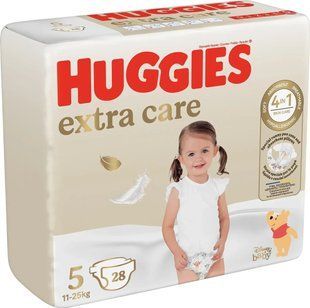 Підгузки дитячі Huggies Extra Care 5 11-25 кг 28 шт Одноразові памперси для малюків 2620193891 фото