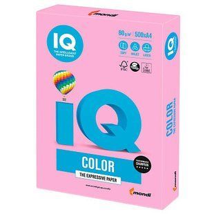 Папір кольоровий двосторонній А4 IQ Color Neon Pink Рожевий 50 аркушів 80г/м2 Кольоровий папір для брошур 1973489724 фото